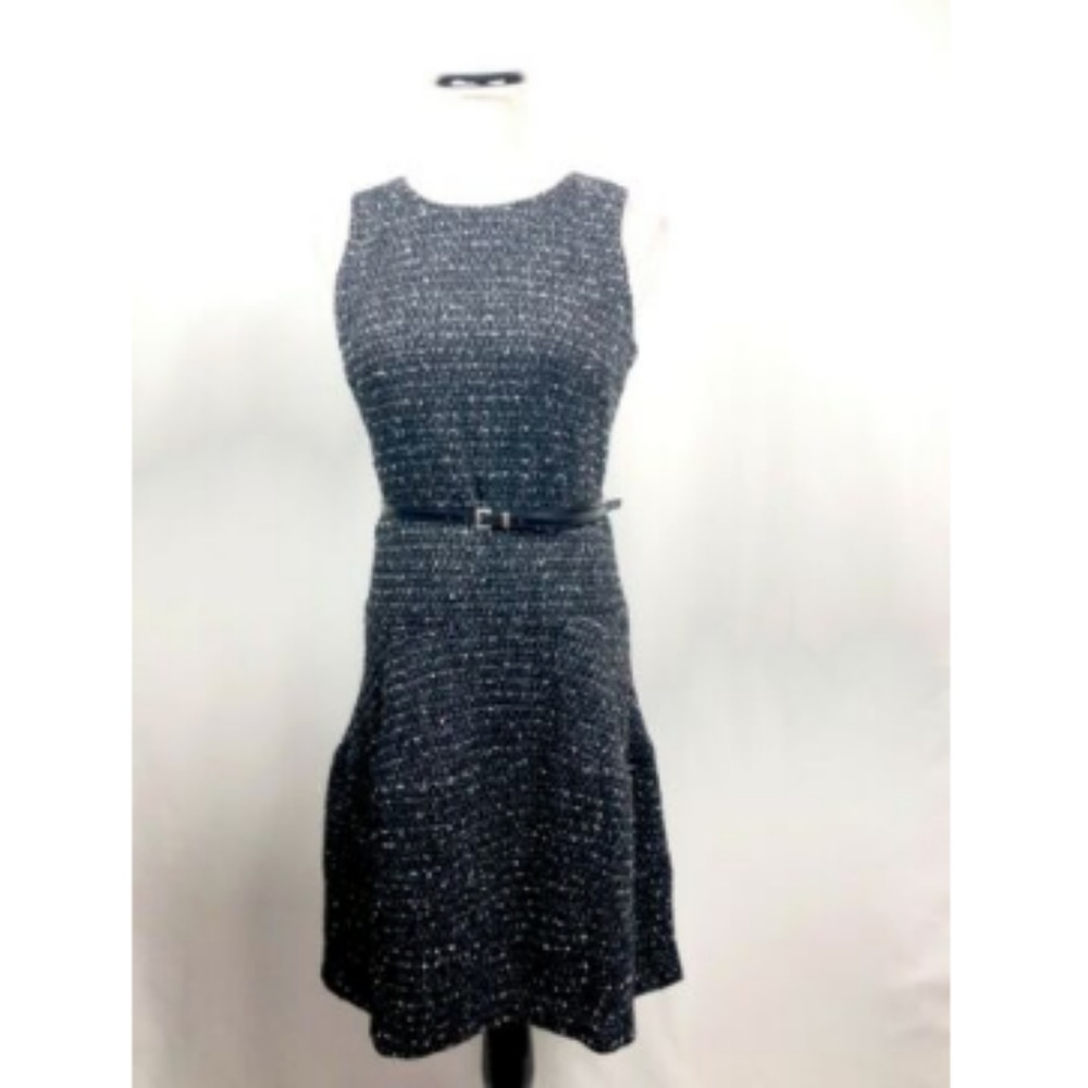 Michael Kors Tweed Boucle Dropped Waist Dress